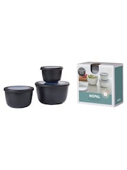 Mepal Nordic Black Cirqula Round 3 Piece Food Storage Set - Image 2 of 2