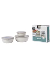 Mepal Nordic White Cirqula Round 3 Piece Food Storage Set - Image 2 of 2