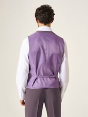 Skopes Purple Tailored Fit Beckett Suit Waistcoat - Image 2 of 4