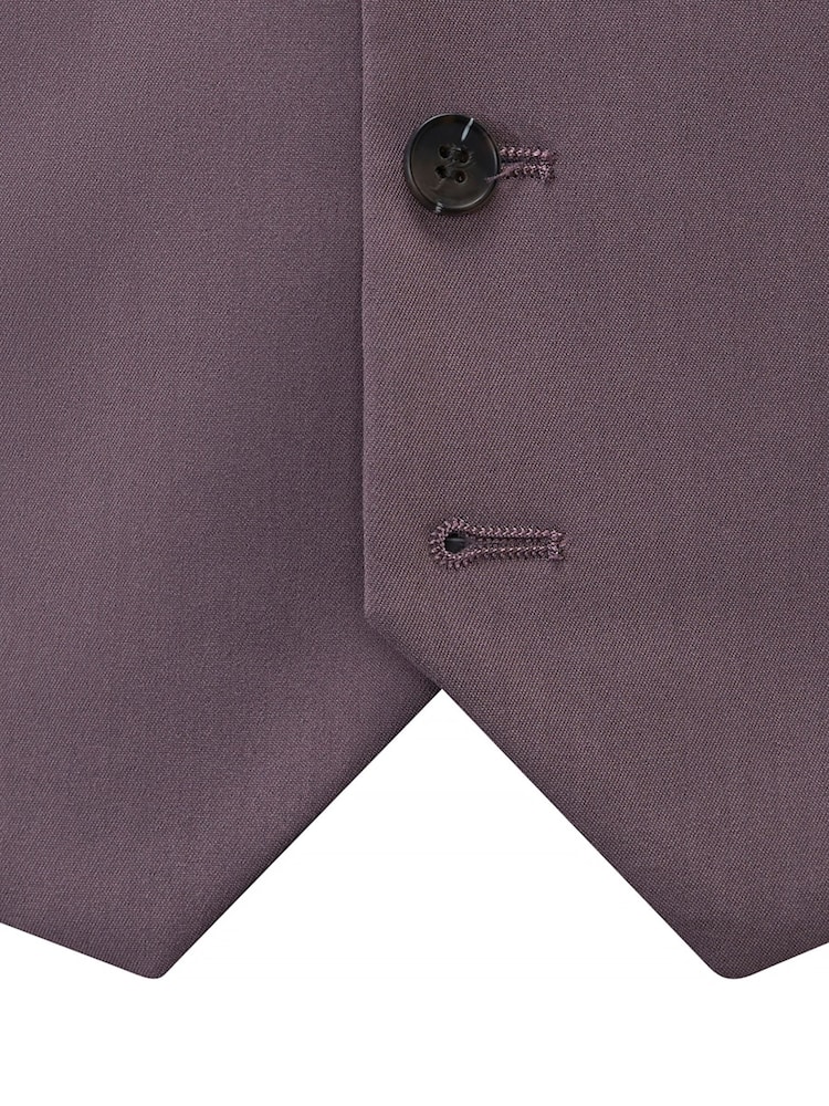 Skopes Purple Tailored Fit Beckett Suit Waistcoat - Image 4 of 4
