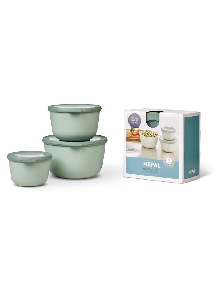 Mepal Nordic Sage Cirqula Round 3 Piece Food Storage Set - Image 2 of 2