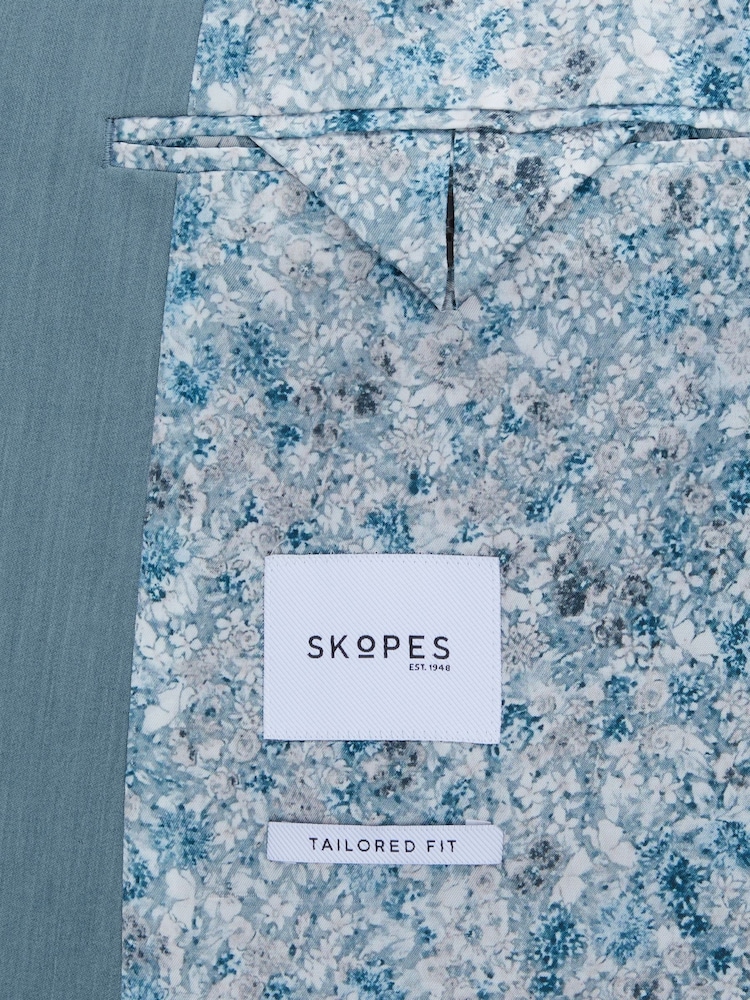 Skopes Blue Tailored Tailored Fit Beckett Suit Jacket - Image 6 of 6