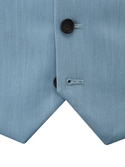 Skopes Blue Tailored Fit Beckett Suit Waistcoat - Image 4 of 4