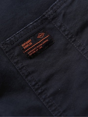 Superdry Blue Oversized Surplus Four Pocket Chore 100% Cotton Jacket - Image 6 of 6