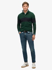 Superdry Green Classic Rugby Half Zip Sweat Top - Image 2 of 4