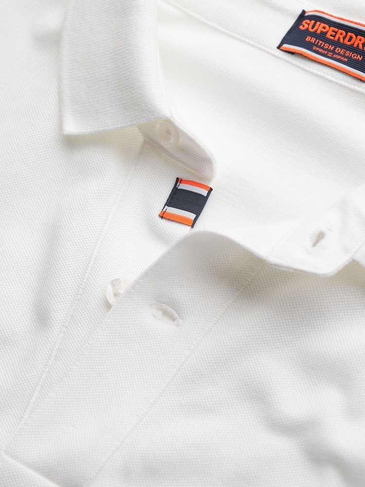 Superdry Oversized City Pique 100% Cotton Polo Shirt - Imagen 6 de 6