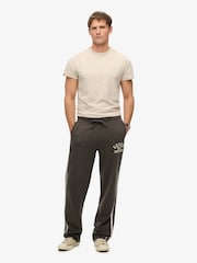 Superdry Grey Athletic Essentials Straight 100% Cottton Joggers - Image 1 of 6