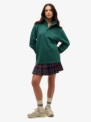 Superdry Green Cotton Classic Pique Half Zip Jumper - Image 2 of 6