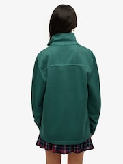 Superdry Green Cotton Classic Pique Half Zip Jumper - Image 3 of 6