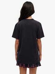 Superdry Blue Oversized 100% Cotton Vintage Athletic Short Sleeve T-Shirt - Image 2 of 6