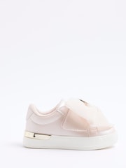 River Island Pink Girls Organza Bow Trainers - Image 2 of 5