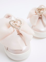 River Island Pink Girls Organza Bow Trainers - Image 5 of 5
