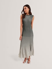 Vestido midi de malha texturizada listrada Dilylaa da Ted Baker - Imagem 1 de 7
