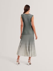 Vestido midi de malha texturizada listrada Dilylaa da Ted Baker - Imagem 2 de 7