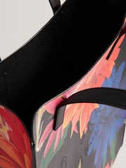 Ted Baker Black Large Amarly Printed Dahlia Icon Bag - Image 2 of 4