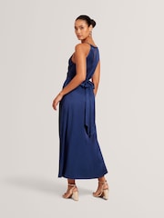 Blau - Ted Baker Beckki Tie Waist Sleeveless Midi Dress - Bild 2 von 11