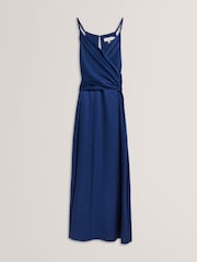 Blau - Ted Baker Beckki Tie Waist Sleeveless Midi Dress - Bild 6 von 11