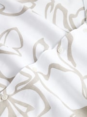 Ted Baker White Claub Floral Print Jersey Shirt - Image 8 of 8
