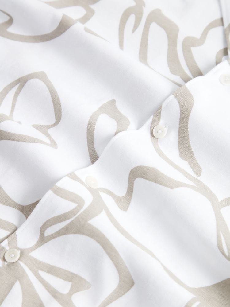 Ted Baker White Claub Floral Print Jersey Shirt - Image 8 of 8