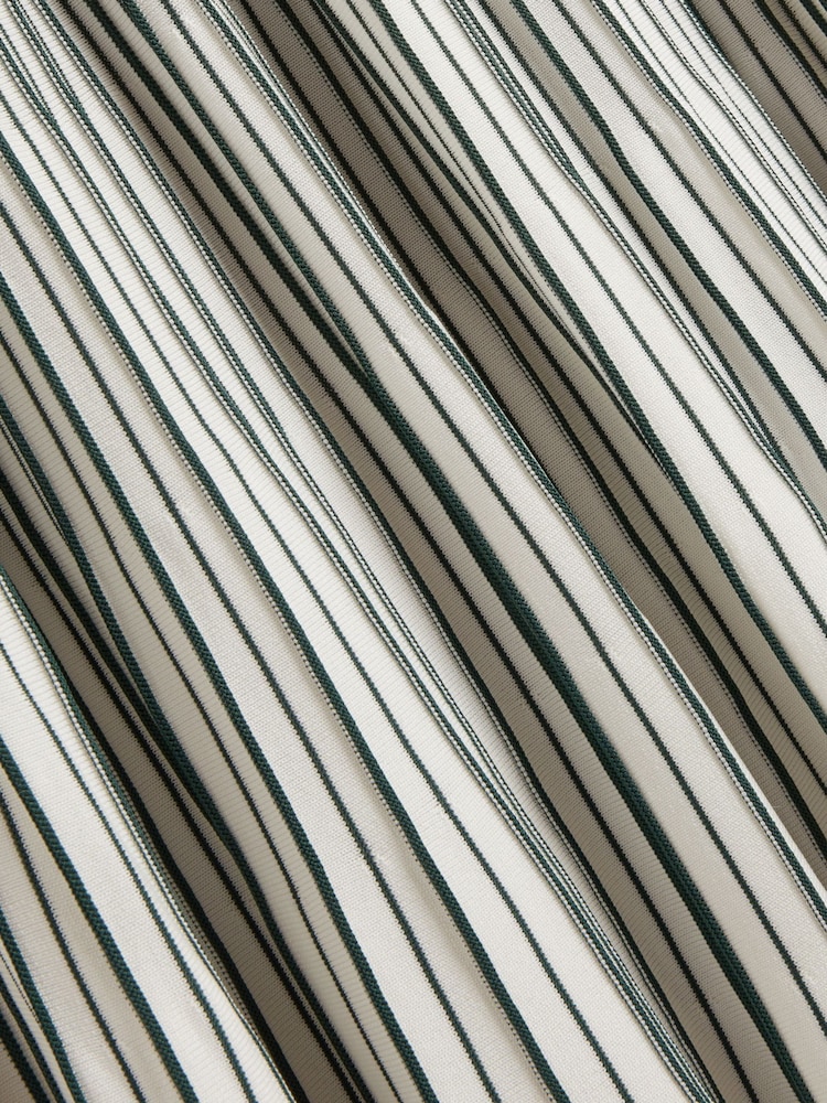 Ted Baker Green Jenavia Textured Stripe Knitted Midi Skirt - Image 8 of 8