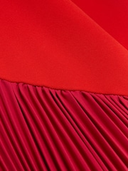 Ted Baker Red Zeera Sleeveless Knit Midi Dress With Pleat Panel - Image 7 of 7