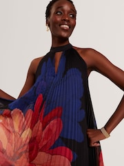 Ted Baker Scotlia Printed Halter Neck Pleated Maxi Dress - Bild 2 von 8