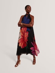 Ted Baker Scotlia Printed Halter Neck Pleated Maxi Dress - Bild 6 von 8
