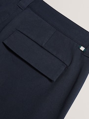 Ted Baker Blue Straight Fit Ciandra Smart Trousers - Image 2 of 2