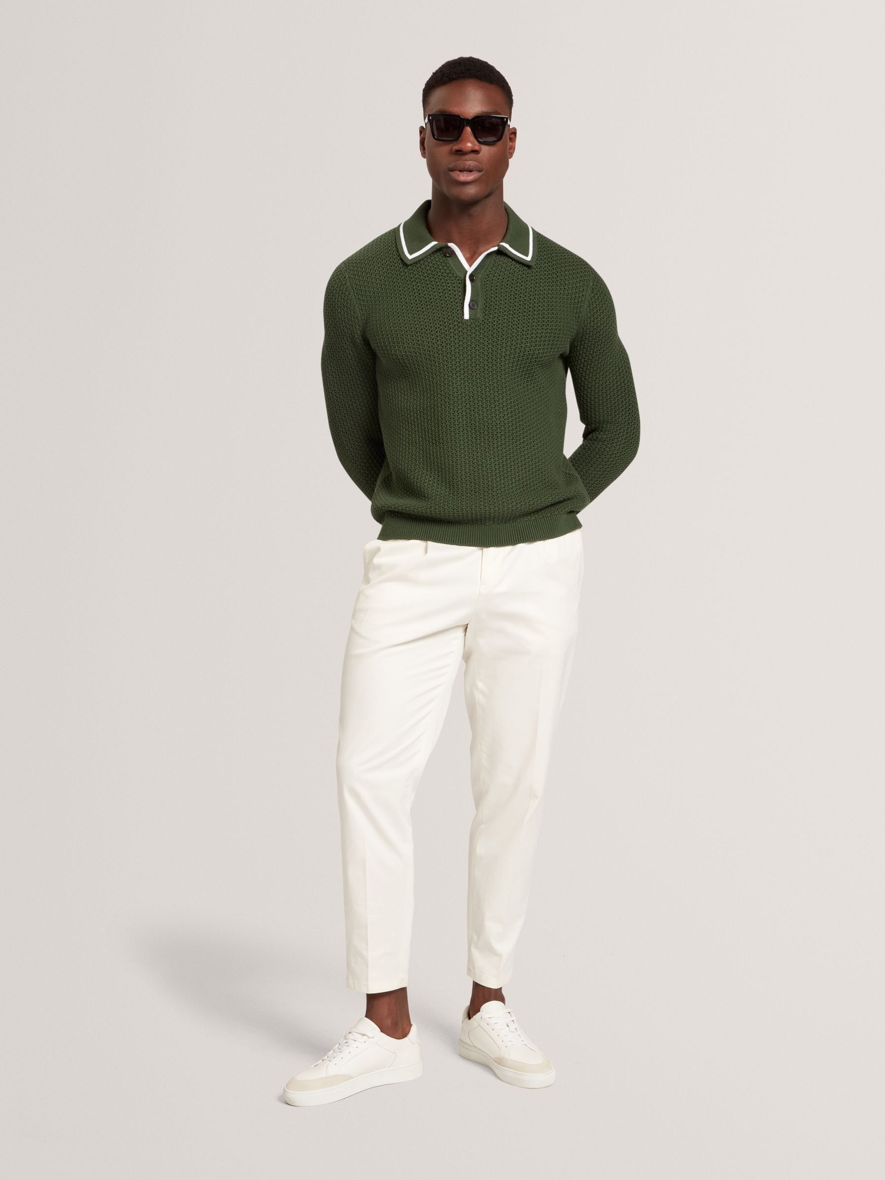 Next：日本 グリーン - Ted Baker Brucei ワッフル ステッチ ニット