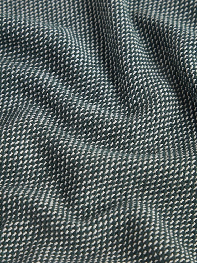 Ted Baker Green Small Gregry Stitch Knitted Polo Shirt - Image 7 of 7