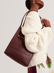 Vermelho - Ted Baker Small Taala Soft Slouch Leather Tote - Imagem 2 de 6