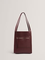 Vermelho - Ted Baker Small Taala Soft Slouch Leather Tote - Imagem 3 de 6