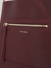 Vermelho - Ted Baker Small Taala Soft Slouch Leather Tote - Imagem 5 de 6