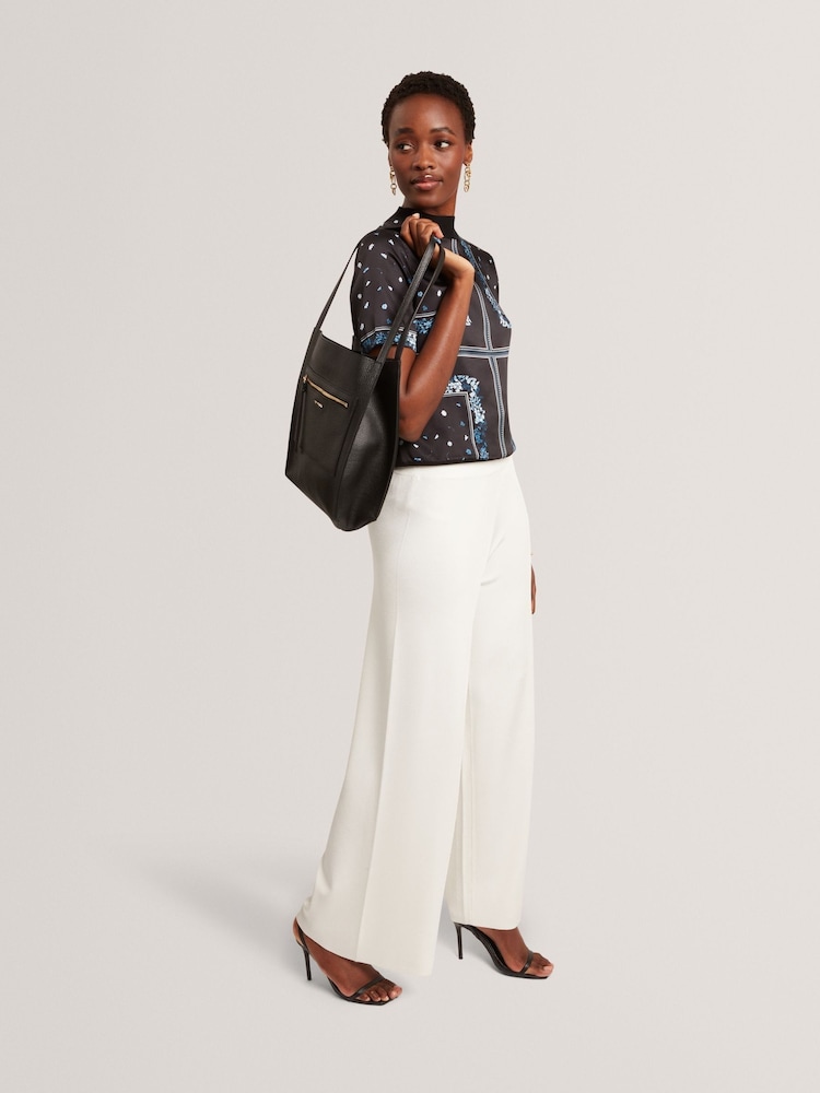 Preto - Ted Baker Small Taala Soft Slouch Leather Tote - Imagem 2 de 7