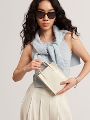 Ted Baker White Mini Gatocon Croc Effect Icon Bag - Image 5 of 5