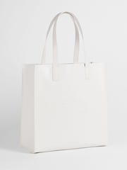 Ted Baker White Large Croccon Croc Effect Icon Bag - Image 1 of 3