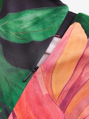 Ted Baker Ginla Printed Midi Dress With Draped Neck Detail - Bild 8 von 9