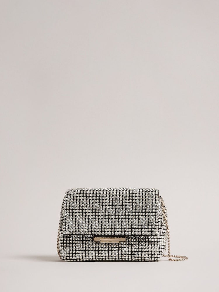 Ted Baker Metallic Gliters Crystal Cross-Body Mini Shirt - Image 1 of 6