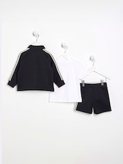River Island Blue Boys Taped Shorts Set - Image 2 of 5