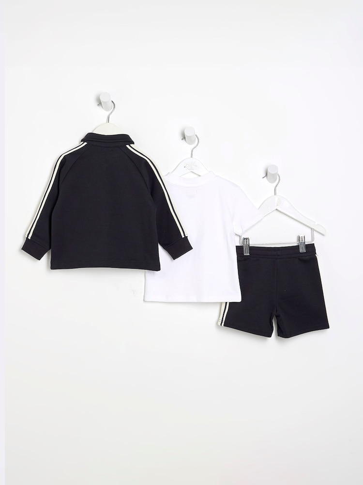 River Island Blue Taped Shorts Set - Image 2 of 5 River Island Blue Taped Shorts Set - Image 2 of 5
