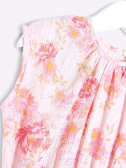 River Island Pink Girls Floral Playsuit - Image 3 of 4