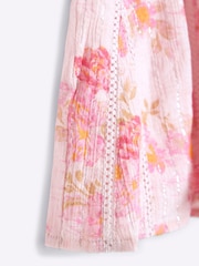 River Island Pink Girls Floral Playsuit - Image 4 of 4