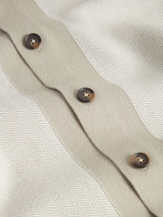 Ted Baker Green Padrig Knitted Herringbone Shirt - Image 8 of 8