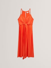 Orange - Ted Baker Beckki Tie Waist Sleeveless Midi Dress - Bild 5 von 10