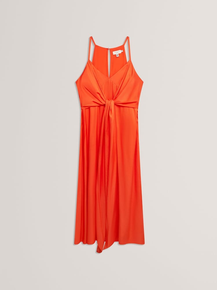 ted baker orange maxi dress Ted Baker Marryy Pleated Lace Panels Maxi
