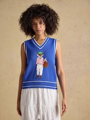 Joules Intarsia Knitted Cotton Vest - Bild 5 von 9