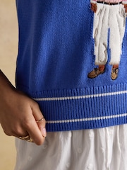 Joules Intarsia Knitted Cotton Vest - Bild 8 von 9