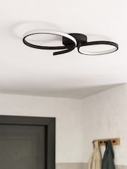 Eglo Black Serpins Aluminium & Steel Modern Ceiling Light - Image 2 of 6