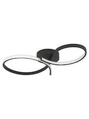 Eglo Black Serpins Aluminium & Steel Modern Ceiling Light - Image 3 of 6