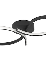 Eglo Black Serpins Aluminium & Steel Modern Ceiling Light - Image 4 of 6